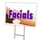 Signmission Facials Yard Sign & Stake outdoor plastic coroplast window, C-2436 Facials C-2436 Facials - alternate 1